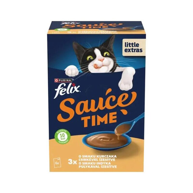 Karma dla kota FELIX Sauce Time Kurczak i Indyk 6 x 40 g