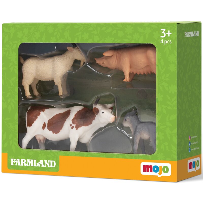 Zestaw figurek MOJO Farma z 4 zwierzątkami 380038