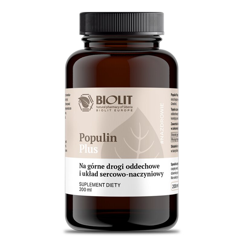 Suplement na układ oddechowy BIOLIT Populin Plus (200 ml)