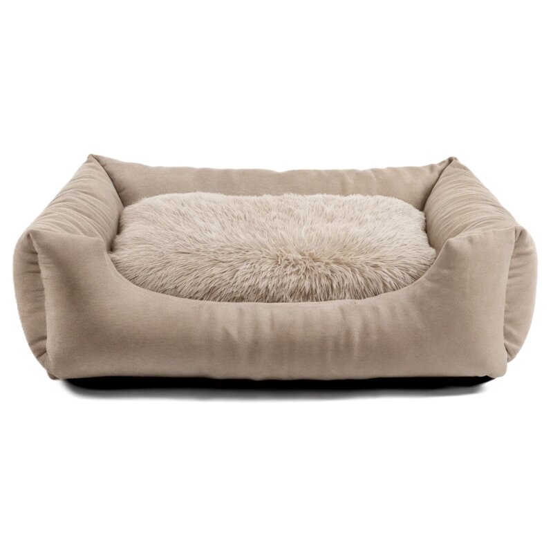 Legowisko dla psa POOM Fluffy Nelo Kremowy XL 100 x 75 cm
