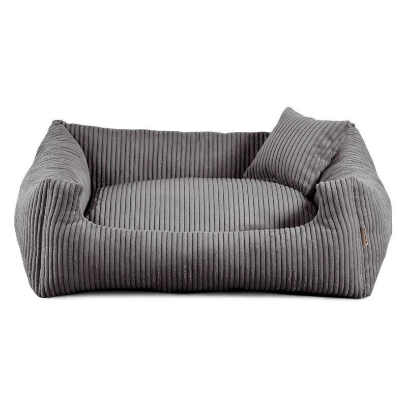 Legowisko dla psa POOM Soft Stripe XL Ciemnoszary 100 x 75 cm