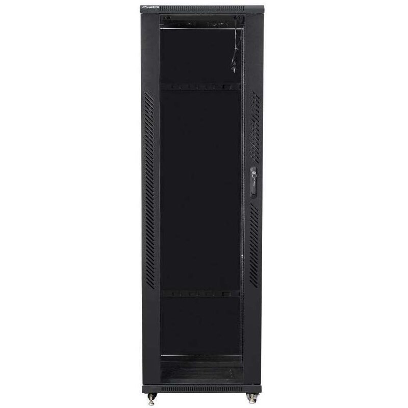 Szafa RACK LANBERG 19" 42U FF01-6642-12B 600 x 600 mm, Stojąca Czarny
