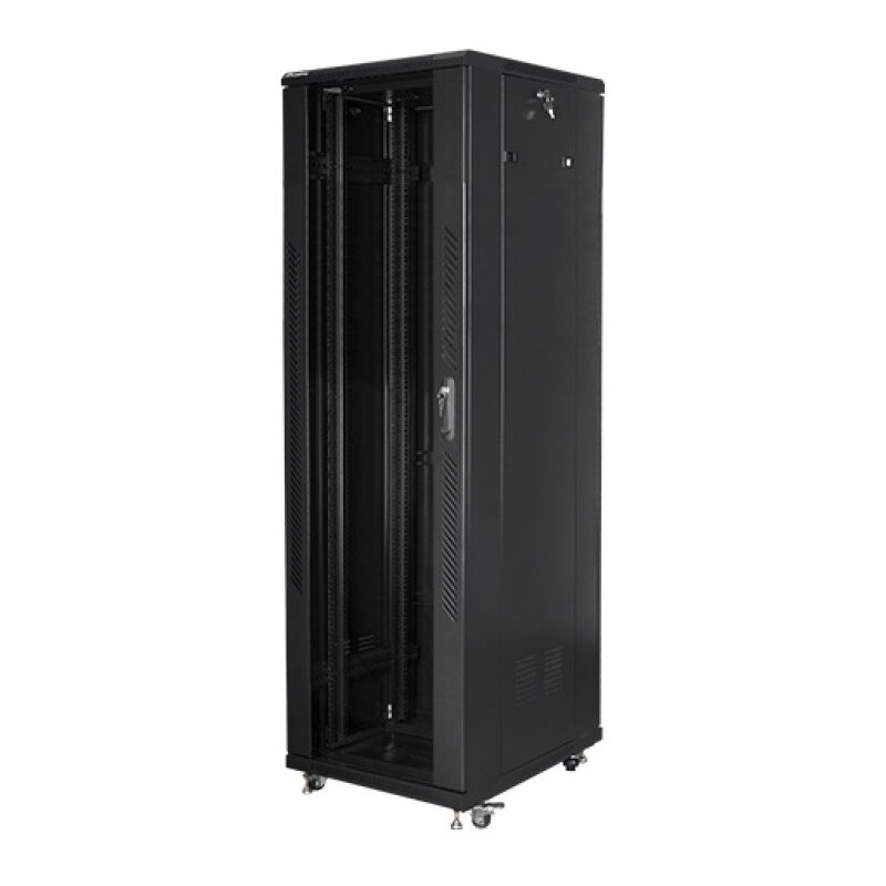 Szafa RACK LANBERG 19" 42U FF01-6842-12B 600 x 800 mm, Stojąca Czarny