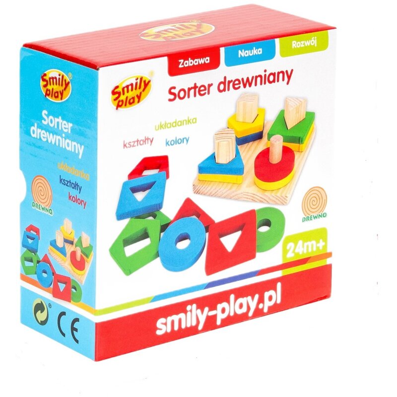 Zabawka edukacyjna SMILY PLAY Sorter drewniany W83936