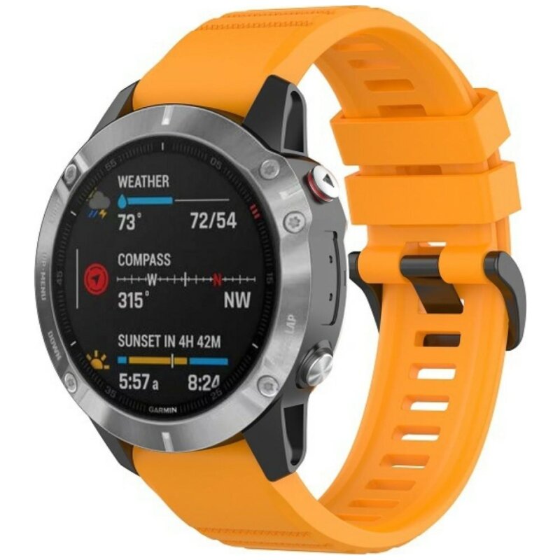 Pasek BELINE do Garmin Enduro 3/ Enduro 2/ D2 Mach 1 Pro/ Fenix 8/ Fenix 7X Pro/ Instinct 2X Solar/ Epix Pro/ Quatix 7X/ Tactix 7 Pomarańczowy