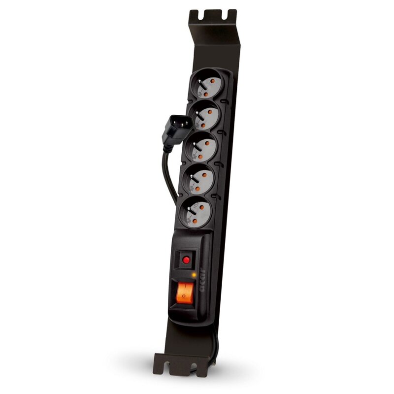 Listwa ACAR F5 FA Rack Iec W1919 (1.5 m) Czarny