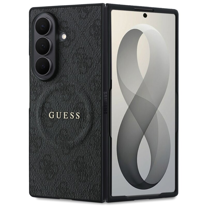 Etui GUESS 4G Classic MagSafe do Samsung Galaxy Z Fold 8 Ultra Czarny