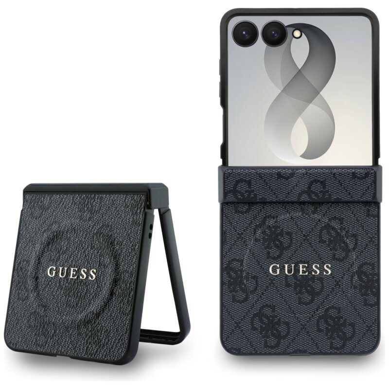 Etui GUESS 4G Classic MagSafe do Samsung Galaxy Z Flip 8 Czarny