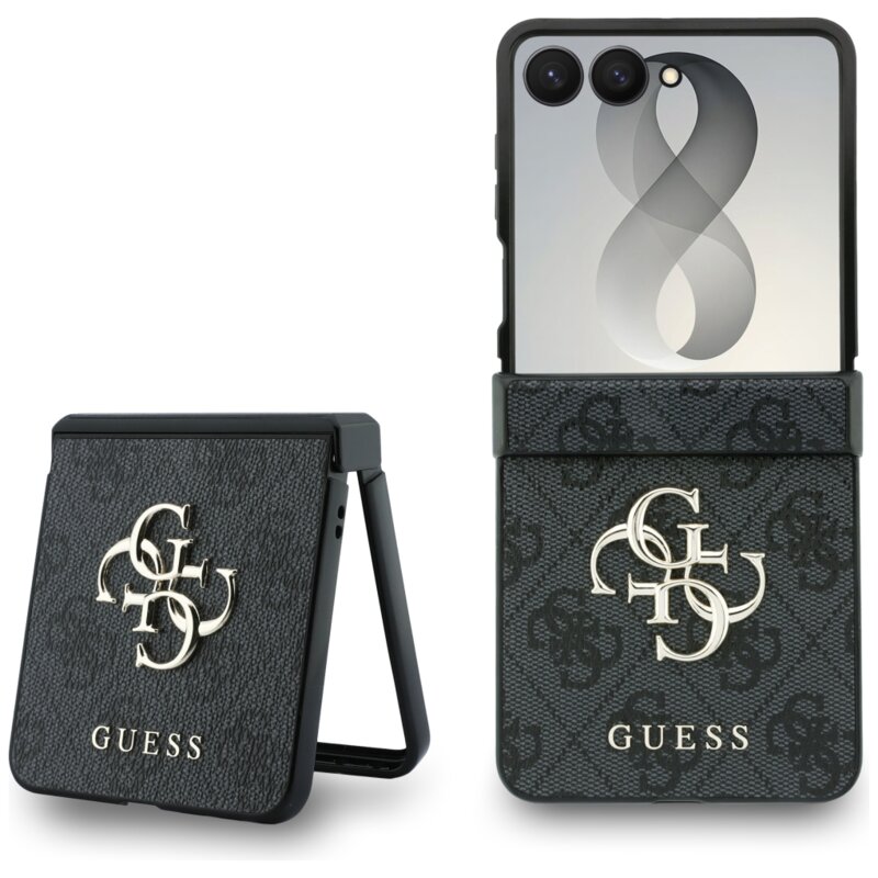 Guess Big 4G Logo do Galaxy Z Flip8 Czarny