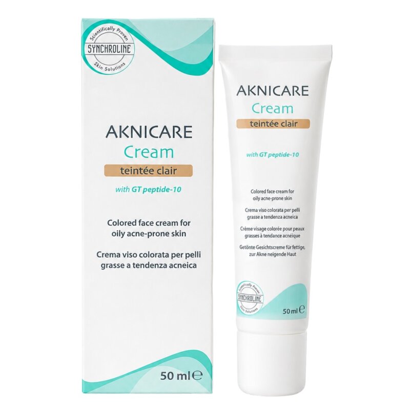 Krem do twarzy koloryzujący SYNCHROLINE Akincare Cream teintee clair 50 ml