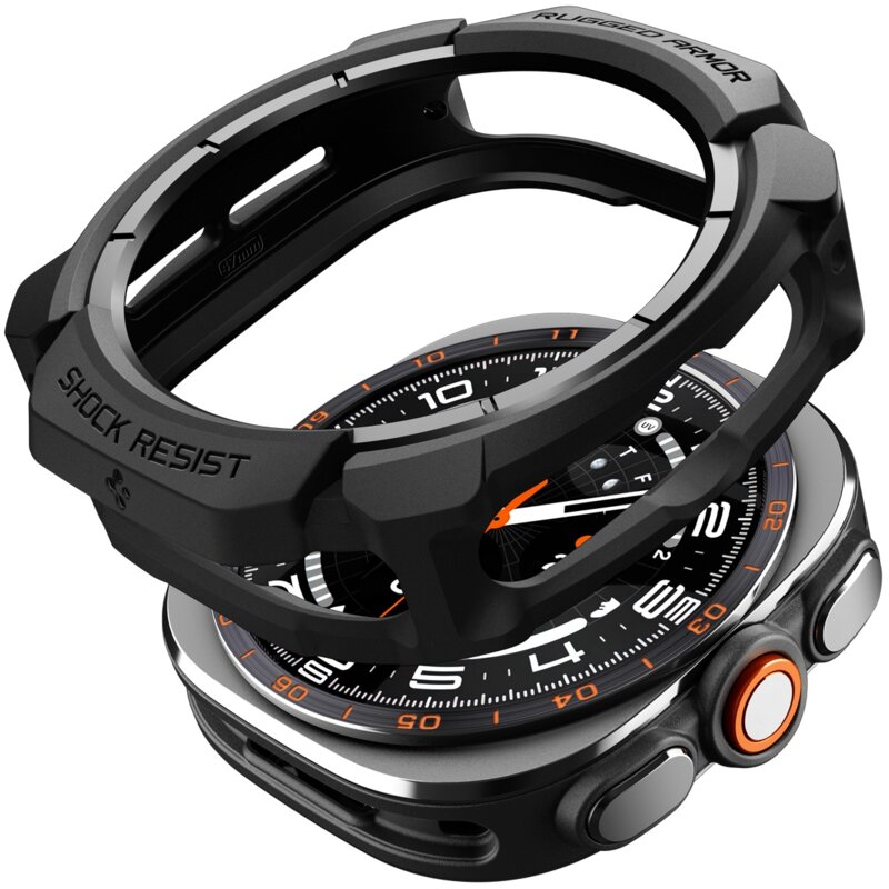 Etui SPIGEN Rugged Armor do Samsung Galaxy Watch Ultra 2 2026 (47mm) Czarny matowy
