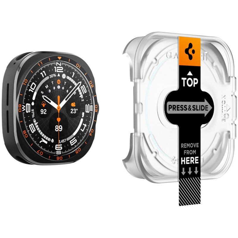 Szkło hartowane SPIGEN Glas.TR EZ Fit do Samsung Galaxy Watch Ultra 2 2026 47 mm (2 szt.)