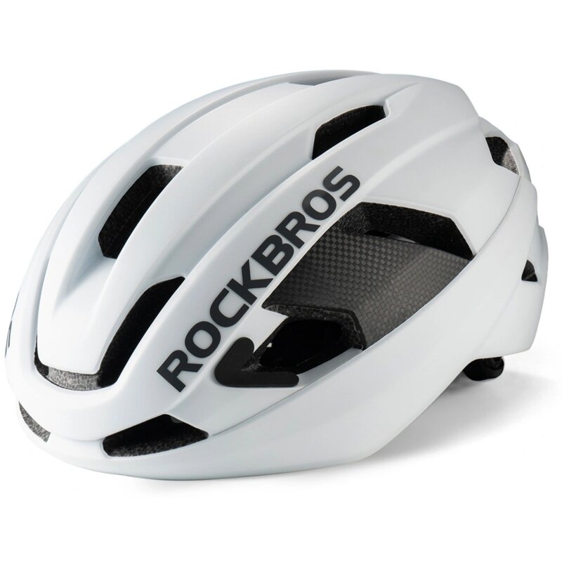 Kask rowerowy ROCKBROS LK-15 Biały Szosowy (rozmiar L, 58 - 62 cm)