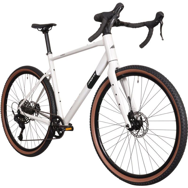 Rower gravel MBM Terea 572 M23 28 cali męski Biały