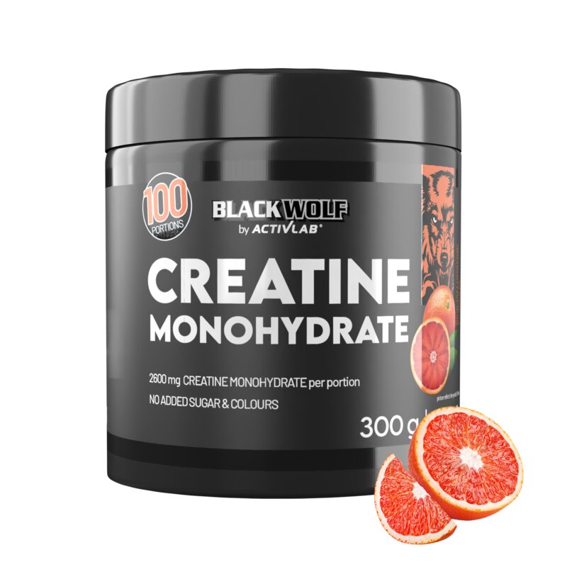 Monohydrat kreatyny ACTIVLAB Black Wolf Sycylijska pomarańcza (300 g)