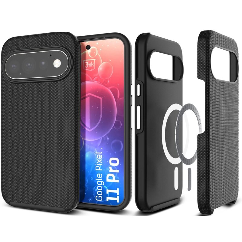 3mk Hardy Shockproof MagCase do Google Pixel 11 Pro Czarny