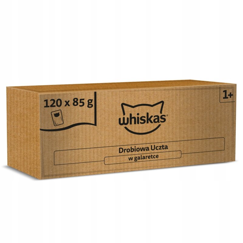 Whiskas mokra karma drobiowa uczta - mix smaków 120x85 g