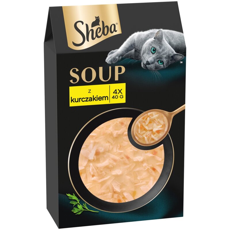 Karma dla kota SHEBA Soup Kurczak (4 x 40 g)