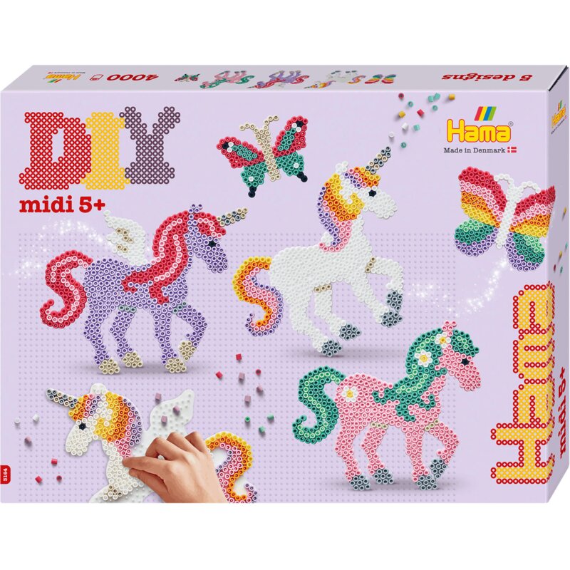Zestaw kreatywny HAMA Midi 4000 koralików Zestaw prezentowy 015-3164 Konie Starlight