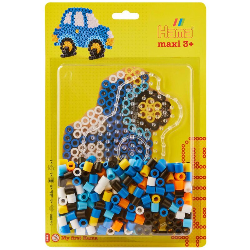 Zestaw kreatywny HAMA Maxi Koraliki i podstawka w blistrze Samochód 015-8922