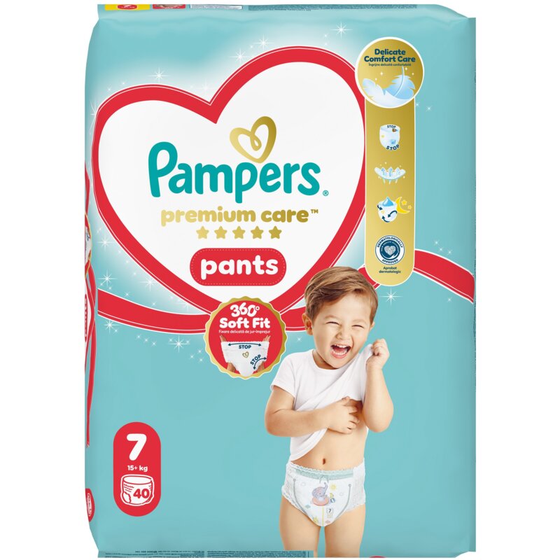 Pieluchomajtki PAMPERS Premium Care Pants 7 (40 szt.)