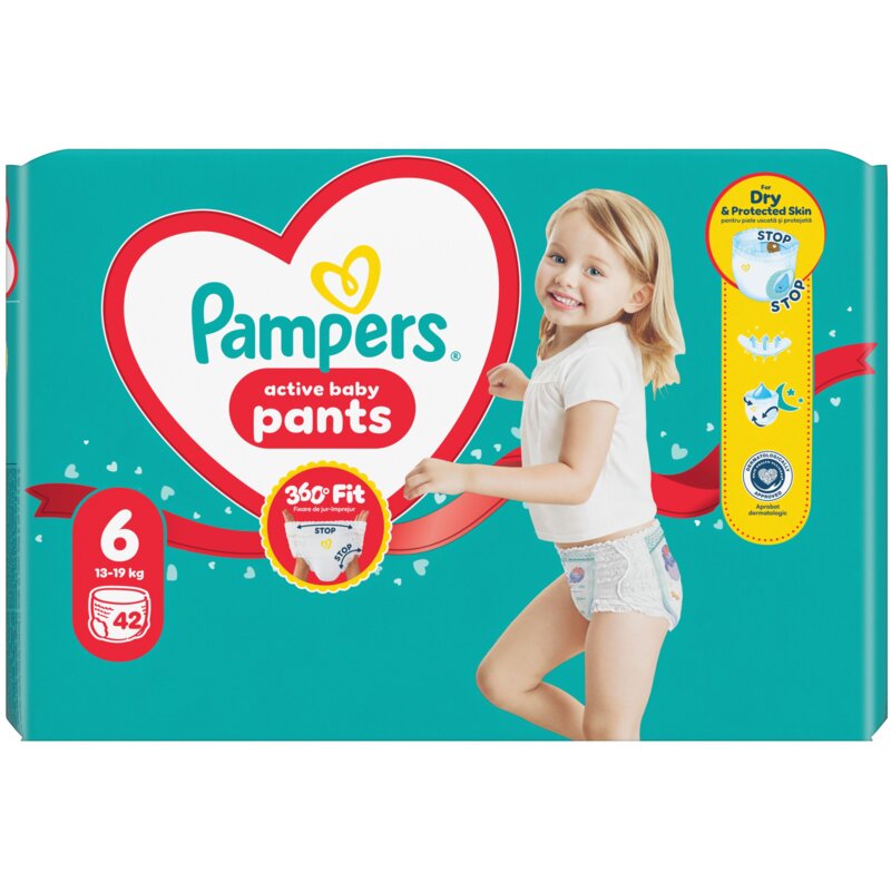 Pieluchomajtki PAMPERS Active Baby 6 (42 szt.)