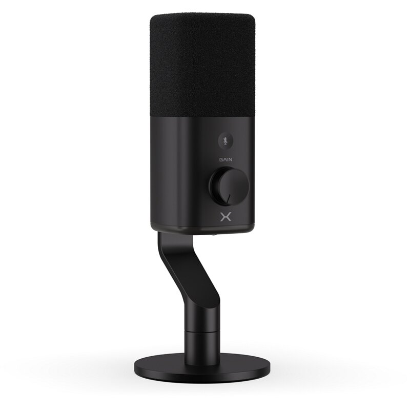 Krux Qube XLR/USB Przewodowy Dynamiczny Czarny