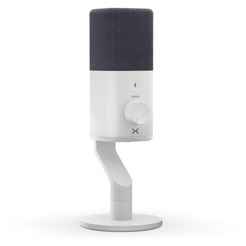 Mikrofon KRUX Qube XLR USB Biały