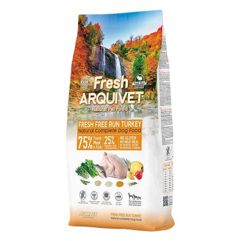 Karma dla psa ARQUIVET Fresh Półwilgotna Indyk i ryba oceaniczna 10 kg