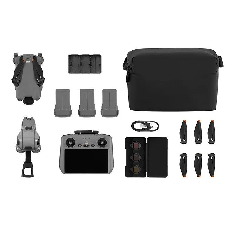 Dron DJI Mini 5 Pro Multi-Battery Bundle, kamera 4K 120FPS, 50 MP, czas lotu do 36 min, zasięg do 10 km, wykrywanie przeszkód, 42 GB, DJI RC 2, 3 akumulatory