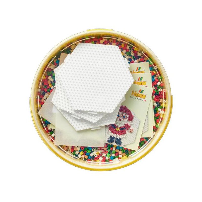 Zestaw kreatywny HAMA Koraliki i podstawki w wiaderku Święta 015-181-301
