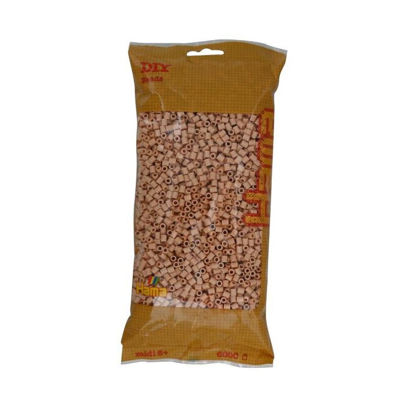 Zestaw kreatywny HAMA Midi 6000 koralików w torebce 015-205-27 Ciemnobeżowy