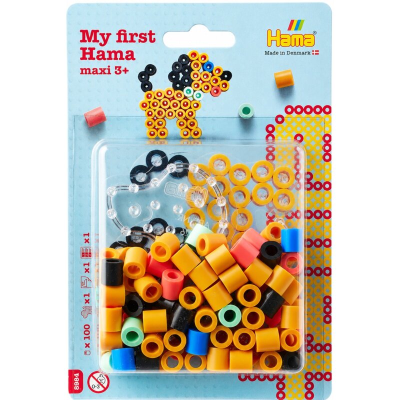 Zestaw kreatywny HAMA Maxi Koraliki i podstawka w blistrze Pies 015-8984