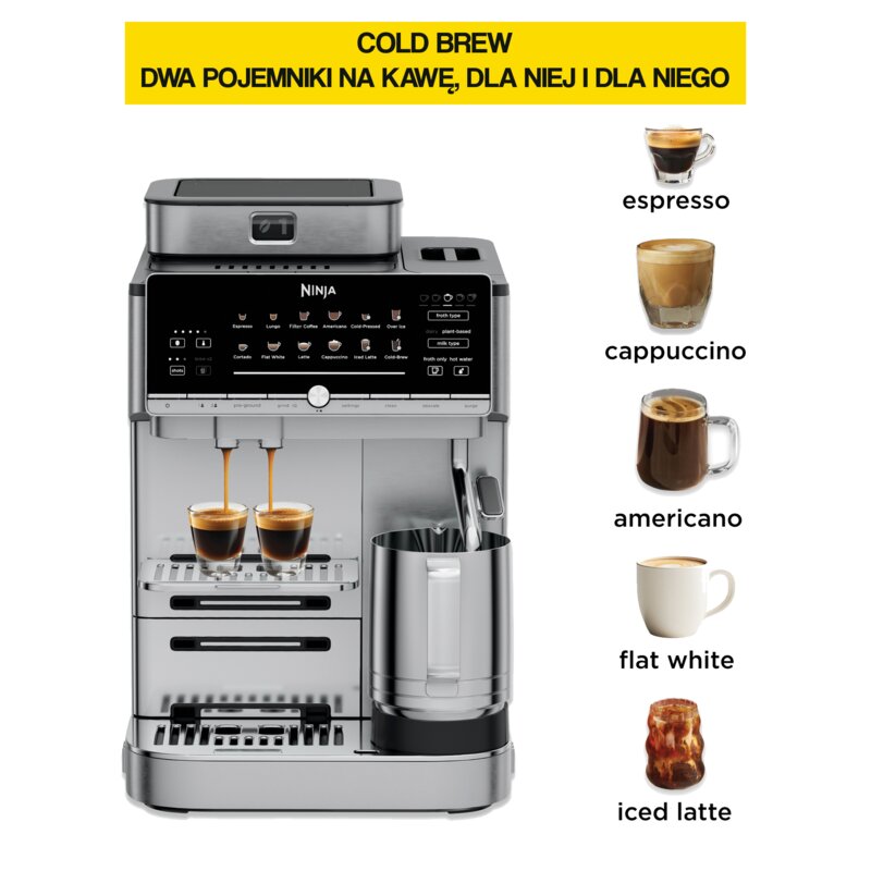 Ekspres NINJA AutoBarista Pro AE1052EU Srebrny
