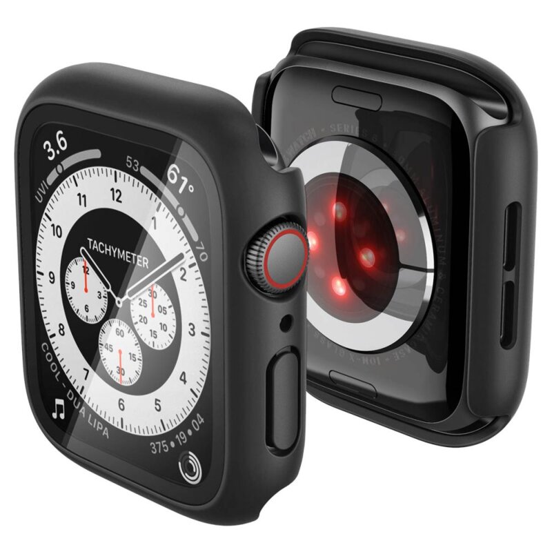 Etui SPIGEN Thin Fit 360 do Apple Watch 4/5/6/SE 1/2/3 (44 mm) Czarny