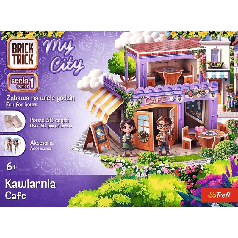 Klocki konstrukcyjne TREFL Brick Trick My City Kawiarnia 62696