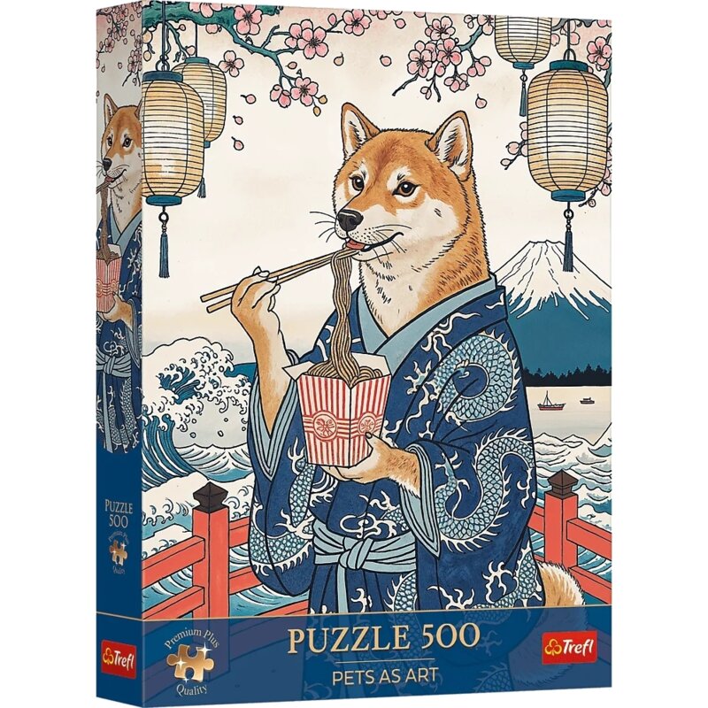 Puzzle TREFL Pets as Art Makaronowa medytacja Shiby 37628 (500 elementów)