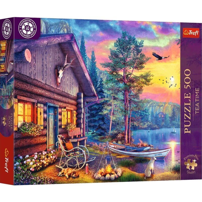 Puzzle TREFL Tea Time Przystań o zachodzie słońca 37617 (500 elementów)