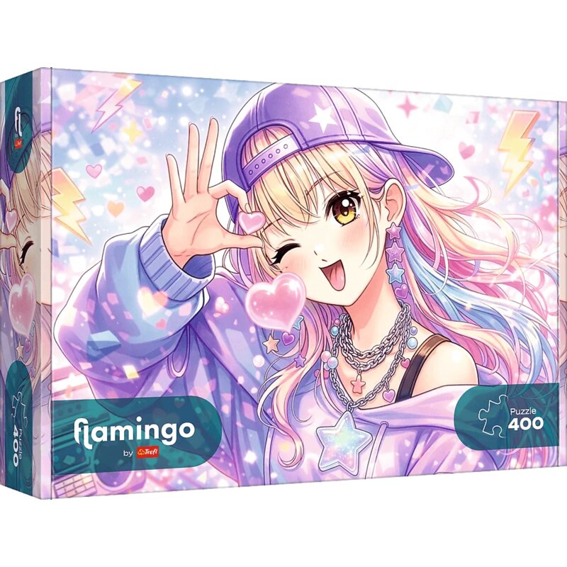 Puzzle TREFL Flamingo Pastelowy urok 11215 (400 elementów)