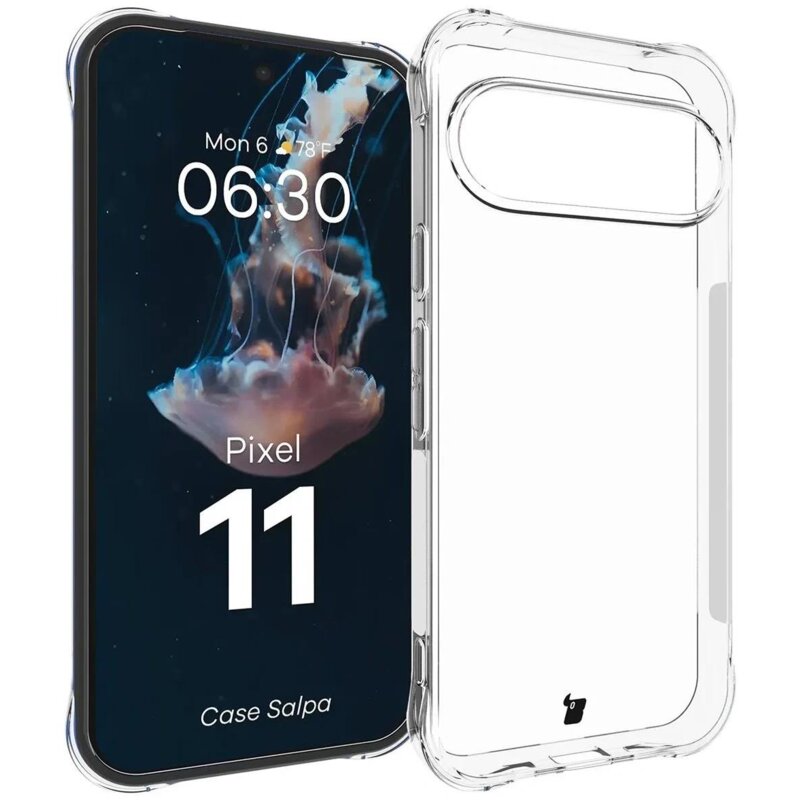 Etui BIZON Case Salpa do Google Pixel 11 Przezroczysty