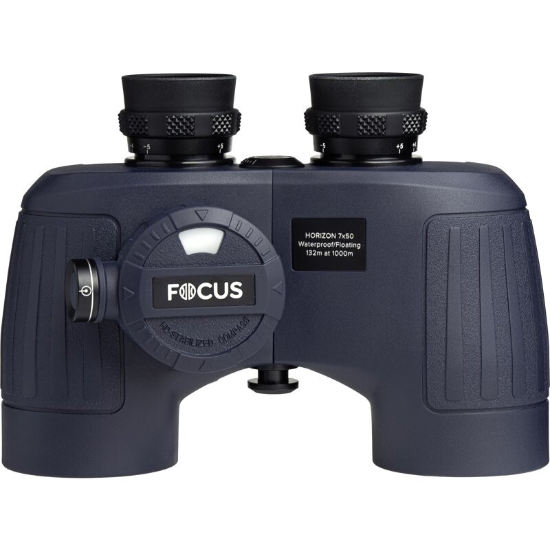 Lornetka FOCUS Horizon 7x50 WP Compass, wodoodporna, 7-krotne zbliżenie, wbudowany kompas