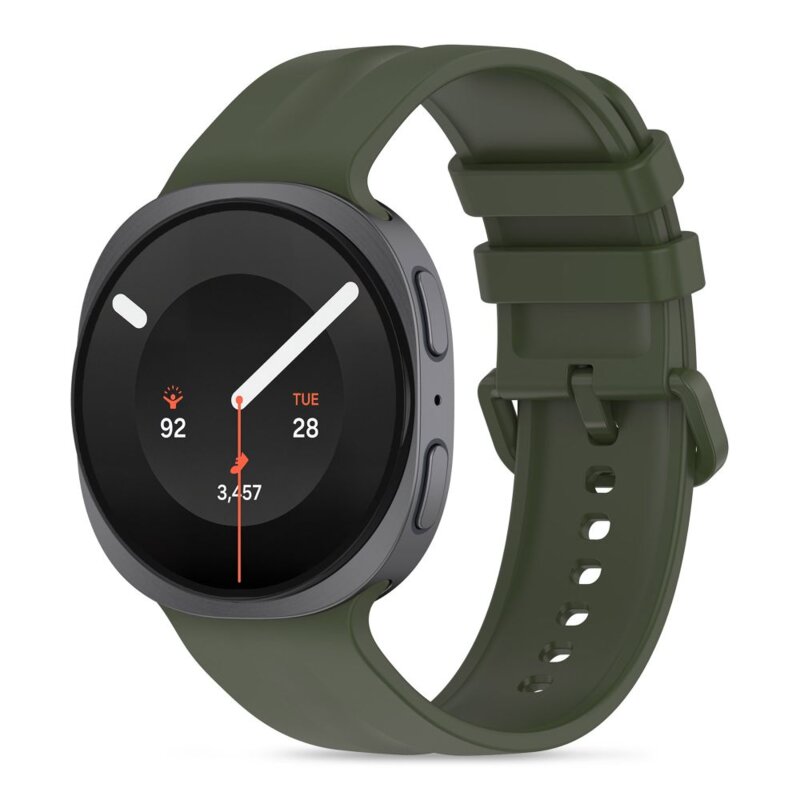 Pasek TECH-PROTECT Silicone Evo do Samsung Galaxy Watch 8/9/Classic do koperty 40/44/46 mm Khaki