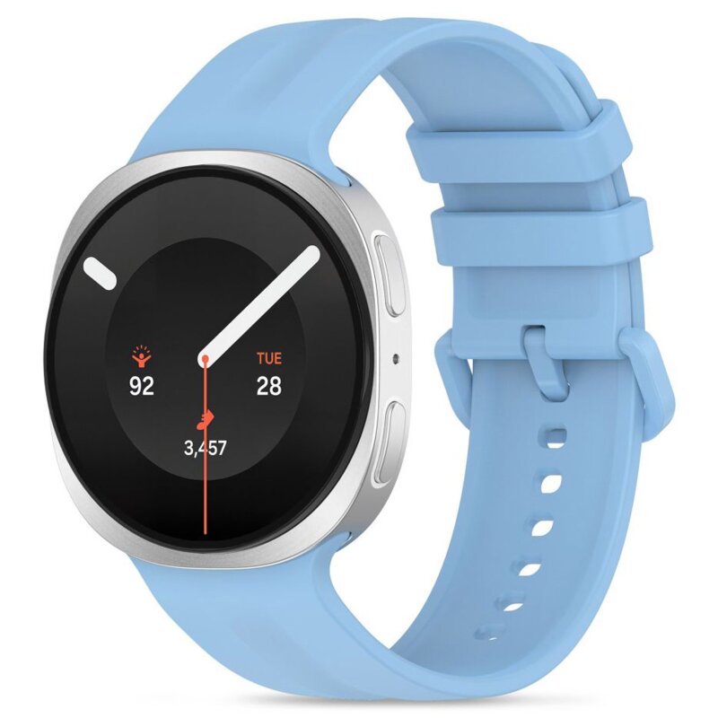 Pasek TECH-PROTECT Silicone Evo do Samsung Galaxy Watch 8/9/Classic do koperty 40/44/46 mm Jasnoniebieski