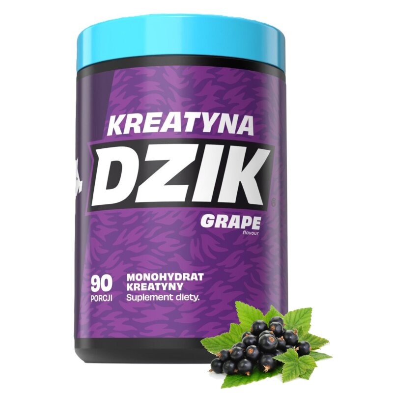 Monohydrat kreatyny DZIK Winogronowy (369 g)