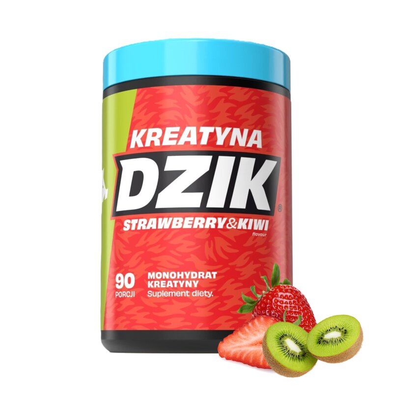 Monohydrat kreatyny DZIK Truskawka i kiwi (369 g)