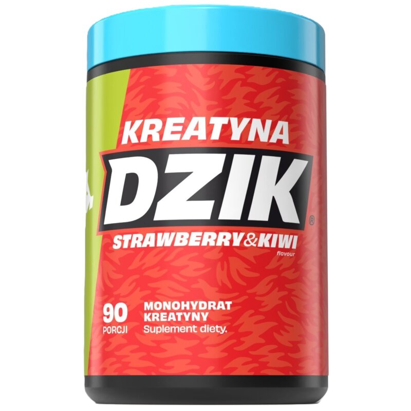 Monohydrat kreatyny DZIK Truskawka i kiwi (369 g)