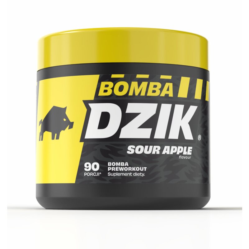 Przedtreningówka DZIK Bomba Kwaśne jabłko (300 g)