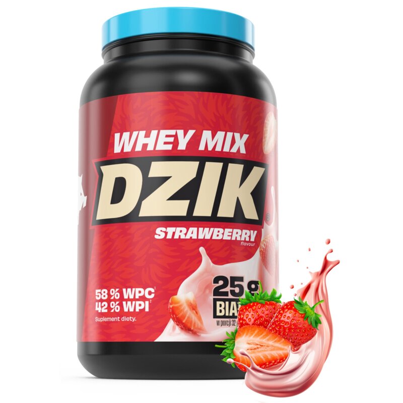 Odżywka białkowa DZIK Truskawkowa (704 g)