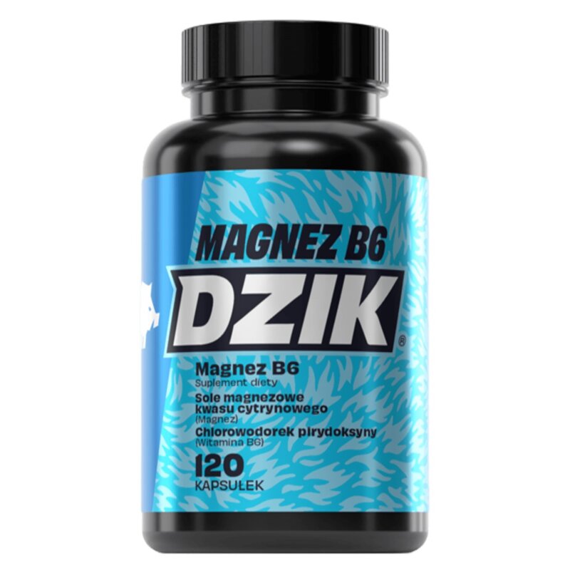 Kompleks witamin i minerałów DZIK Magnez + Wit.B6 (120 kapsułek)