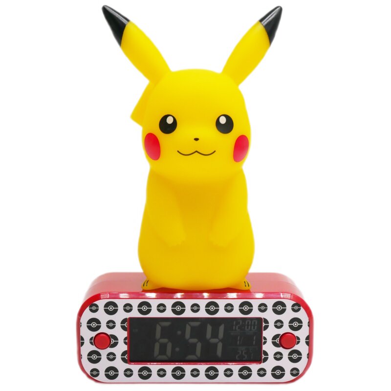 Zabawka budzik z lampką nocną TEKNOFUN Pokemon Pikachu
